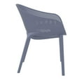 thumbnail image 4 of Compamia Sky Pro Stacking Dining Chair in Gray finish, 4 of 7