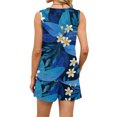 thumbnail image 5 of Iaqnaocc Two Piece Sets for Women Casual Womens Short Sets Hawaiian Tropic Square Neck Tank Top and Shorts Summer Outfits Lounge Sets for Women Matching Sets Women Clothing Dark Blue M, 5 of 5