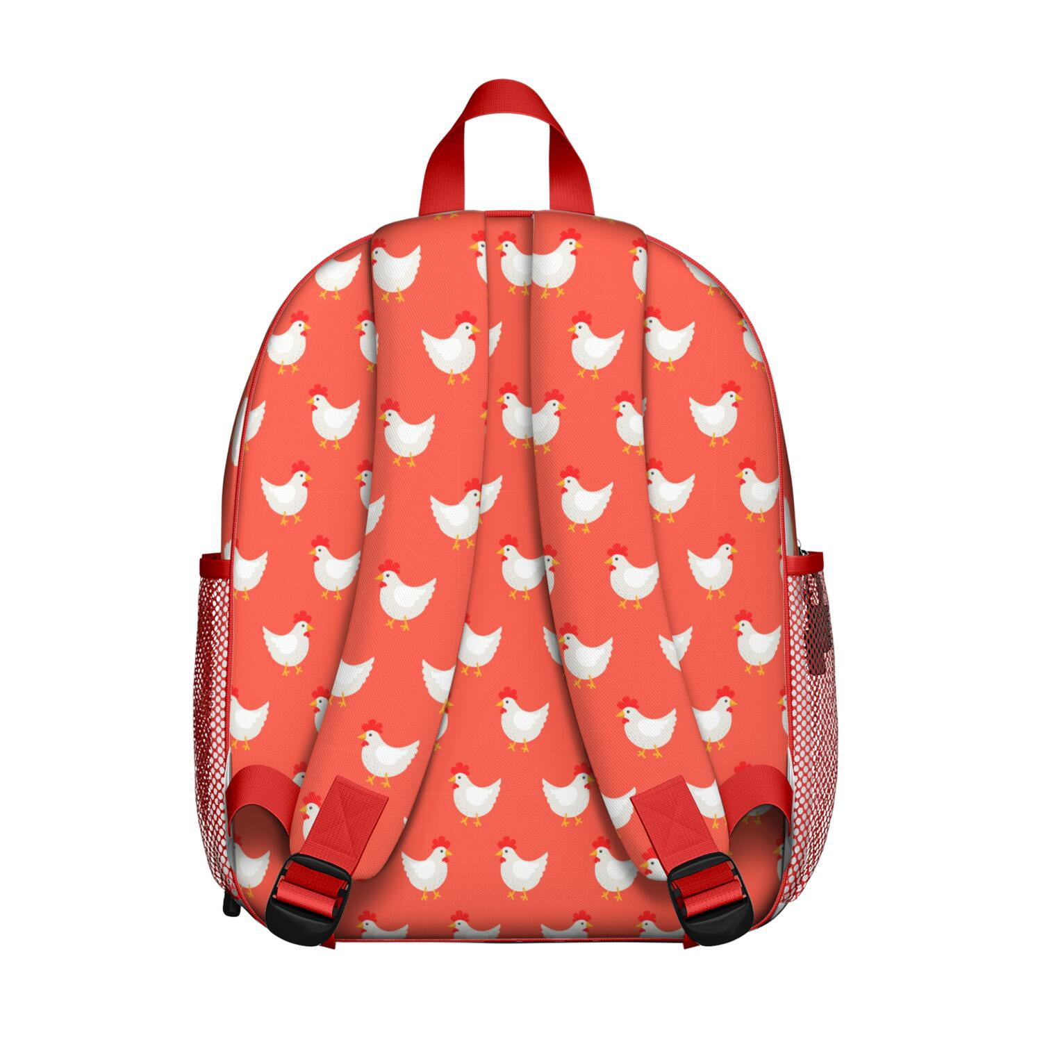 Floral Cat Design School Backpack - Breathable & Durable for Commuters