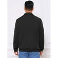 thumbnail image 3 of DARING DIVA Zip Pullover Long Sleeve Knitted Sweatshirts 2XL Black, 3 of 7