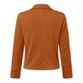 thumbnail image 4 of Veste de Travail Décontractée à Manches Longues pour Femmes, Col à Revers, Boutons, Coupe Ample, 4 of 5
