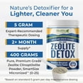 thumbnail image 2 of Healthy by Nature HolyLand Zeolite Cleanse Body Detox Powder for Immune Support and Gut Health, 16 oz (400 g), 2 of 7