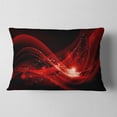 thumbnail image 2 of Designart Dark Red Vector Illustration - Abstract Throw Pillow - 12x20, 2 of 5