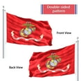 US Marine Corps USMC Flag 3x5 FT Outdoor Double Sided, 3 Ply Heavy Duty
