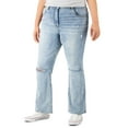 thumbnail image 2 of Tinseltown Trendy Women's High Rise Flared Leg Jeans Blue Size 18W, 2 of 3