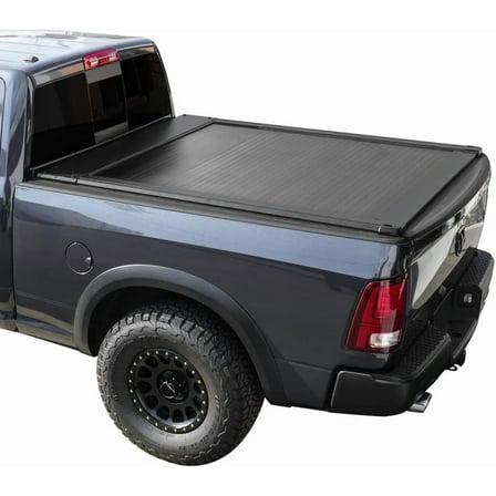 Syneticusa AR Hard Aluminum Retractable Truck Bed Tonneau Cover for 2002-2025 Dodge Ram 6’4” Bed