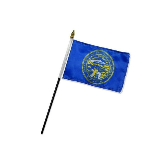 Nebraska 4x6in Stick Flag