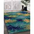 thumbnail image 2 of Ahgly Company Indoor Rectangle Abstract Blue Moss Green Abstract Area Rugs, 5' x 8', 2 of 6