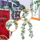 thumbnail image 4 of Guirnalda de flores artificiales, versátil decoración para bodas, enredadera floral, enredadera de rosas artificiales para centros de mesa festivos, Azul, 4 of 6