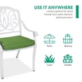 thumbnail image 6 of VIVIJASON 2-Piece Outdoor Bistro Dining Cushioned Chairs, Patio Cast Aluminum Dining Chairs, Patio Bistro Chair Set for Balcony, Lawn, Garden, Backyard, White, 6 of 7