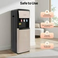thumbnail image 5 of Bottom Loading Water Cooler Dispenser Hot & Cold Standing Water Dispenser with Over-Temperature&Overload&Anti-Dry Burn Protection for Home,Office Use, 5 of 14