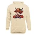thumbnail image 4 of Aimik Hanes Mens Ugly Christmas Hoodie Vintage Long Sleeve Hoodie Trendy Reindeer Cute Calf Print Pullover Classic Sweatshirt Sweaters Hoodies, 4 of 4