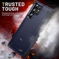 thumbnail image 3 of Dteck for Samsung Galaxy S22 Ultra Case with Slide Camera Cover,Military Grade Drop Protection Shockproof Slim Fit Protective Marble Phone Case for S22 Ultra 5G 6.8" 2022, Navyblue, 3 of 7