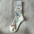thumbnail image 1 of Calcetines navideños Happy Socks, calcetines populares para mujer hasta media pantorrilla, calcetines de algodón HS de moda, 1 of 6
