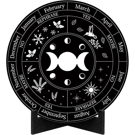 Wooden Calendar Display Shelf Calendar Holder Stand for Home Decoration Plant & Animal Pattern 20mm