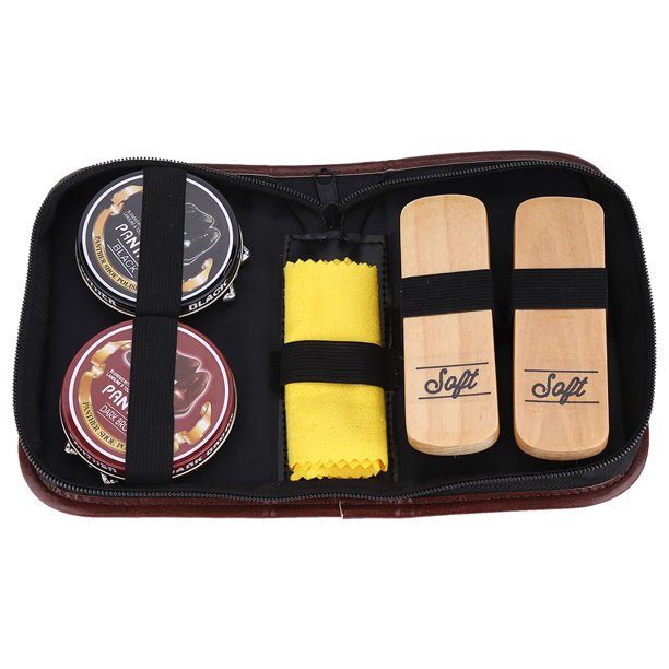 Kit de Limpieza de Zapatos, cepillos portátiles para abrillantar Zapatos, Pinceles de Limpieza para el Cuidado, para Botas, Zapatos, Zapatillas para el día del Padre, cumplea?os u Otros Unbranded JY03399