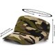 thumbnail image 3 of Casquette de Baseball à Dessus Plat, Chapeau de Style Militaire Casquette Militaire en sergé de Baseball en Coton pour Hommes et Femmes, 3 of 5
