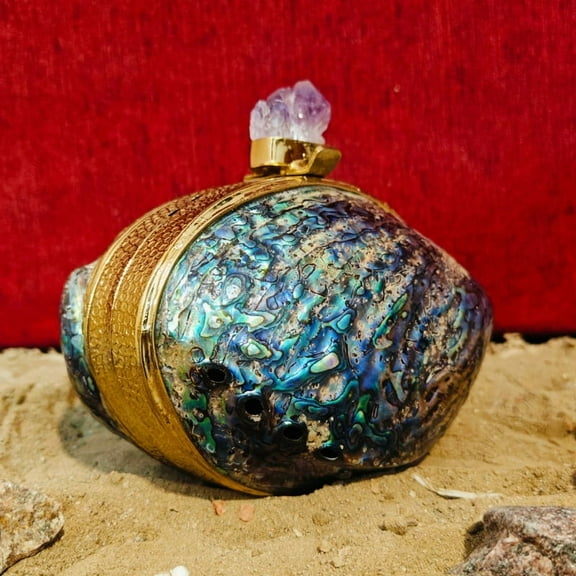 Different Craft India Mini Natural Iridescent Paua Abalone Seashell Handbag