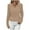 Khaki, variant on Herrnalise Women's Sweaters V Neck Casual Long Sleeve Button Down Knit Pullover Sweater Tops Solid Color Striped S-2XL