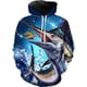 thumbnail image 3 of Camiseta con capucha 3D para hombre, ropa de calle, Pullover 3D, traje de juego de rol de la Academia, diseñador, Fish Reaper, novedad de 2023, 3 of 5