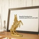 thumbnail image 3 of Estatua De Caballo, Estatuilla De Arte De Caballo, Resistencia A Los Arañazos, Color Dorado Brillante, Símbolo De Buena Fortuna Para Oficina En Casa, 3 of 7
