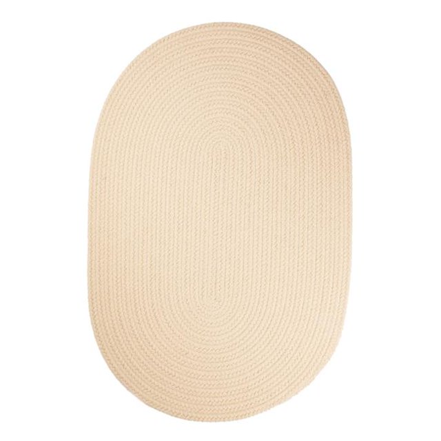 Rhody Rug S001R072X072 Tapis Rond Uni 6 Pieds Crème