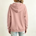 thumbnail image 4 of VV AVEORS Womens Zip Up Hoodies 2026 Oversized Sweatshirt Spring Fall Layering Jacket With Pockets Track Jackets Cozy Fleece Winter Clothes Pink S, 4 of 8