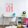 thumbnail image 3 of Stupell Industries Glam Preppy Pink Bow on Stripes White Framed Giclee Art, 16 x 20, by The Prints Vibe, 3 of 8