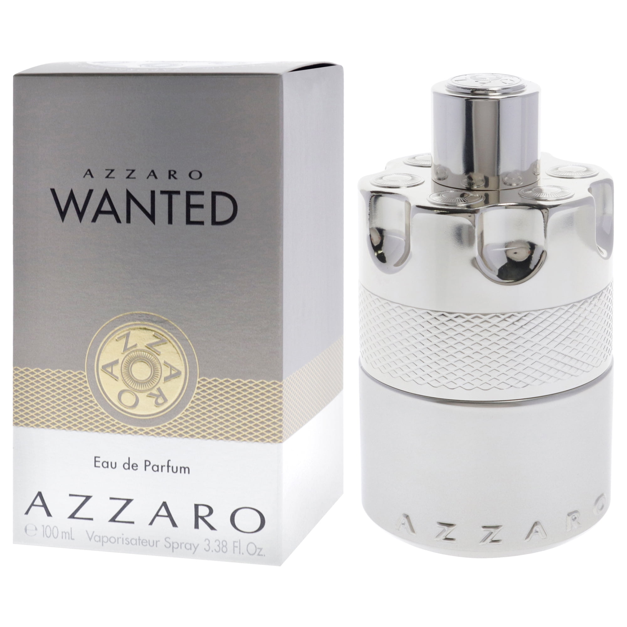 Azzaro Wanted EDP Spray, 3.38 oz, Woody Citrus Spicy, Lemon
