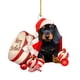 thumbnail image 4 of Adorno navideño para perro salchicha, adorno para fiesta temática en casa, suministros para fiesta, 4 of 6