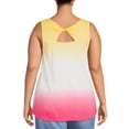 thumbnail image 4 of Terra & Sky Women's Plus Size Twist Back Tank Top, 2-Pack, 4 of 5