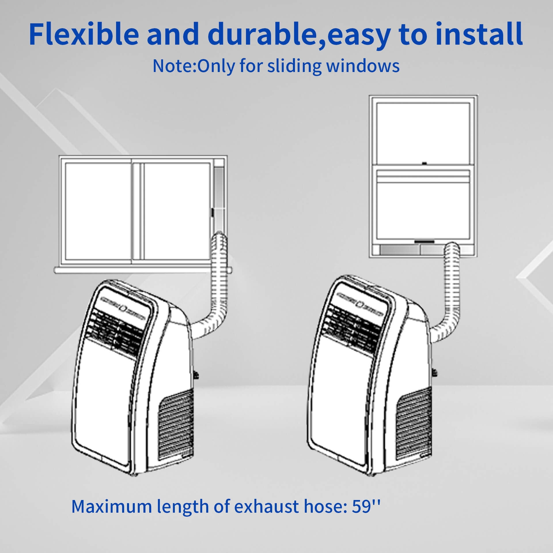 Shinco 4350BTU SACC(8000BTU ASHRAE) 3 in 1 Portable Air Conditioner, Air Cooler with Remote Control / Window Kit