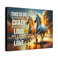 thumbnail image 2 of Crazy Loud Love Motivational Quote Inspirational Canvas Art Print, 2 of 12