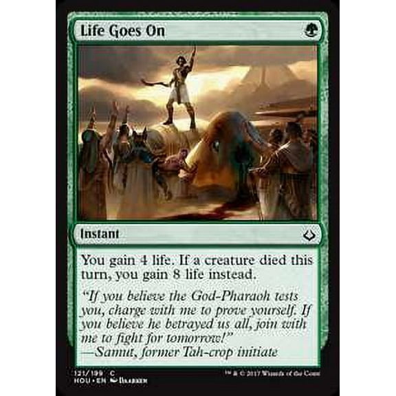 MtG Hour of Devastation Common Life Goes On (Foil) #121