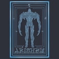 thumbnail image 2 of Junior's Marvel Eternals Arishem the Judge Poster Festival Muscle Graphic Tee Denim Blue Heather Large, 2 of 4