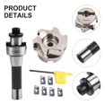 thumbnail image 3 of 400R 80mm Face End Mill CNC Cutter R8 FMB27 Arbor APMT1604 Carbide T15 Wrench, 3 of 12