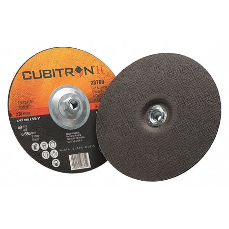 UPC: 0051141287669 | 3m Cubitron Ii Depressed Ctr. Wheel T27 9in 5/8in-11 28766