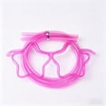 thumbnail image 3 of Yhmxh Gafas con pajita divertidas y originales, gafas con pajita flexible, gafas de plástico reutilizables con pajita, pajitas coloridas de longitud ajustable para fiestas de cumpleaños, celebracio, 3 of 6