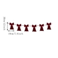 thumbnail image 3 of 2026 Velvet Bow Garland Bunting, Pre-Assembled Long Tail Bow String Banner, Christmas Indoor Hanging Decor for Fireplace, Wall, Window & Holiday Party, 3 of 7