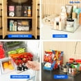 thumbnail image 3 of Tidy Tools Clear Refrigerator Organizer Bins For Pantry Organization and Food Storage, Stackable Plastic Storage Bins With Pull-Out Drawer – Kitchen and Pantry Storage Containers, 2 Pack, 3 of 7