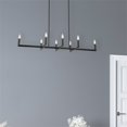 thumbnail image 2 of Dainolite Nora 8-Light 480W Horizontal Metal Chandelier in Matte Black, 2 of 2