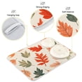 thumbnail image 3 of Yayeee Dish Drying Mat for Kitchen Counter 16"x18" Microfiber Absorbent Pad, Red Autumn Leaves, 3 of 7