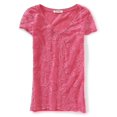 thumbnail image 2 of Aeropostale - Camiseta con gráfico de encaje aero para mujer, rosa, extra pequeña Aeropostale Camiseta gráfica, 2 of 2
