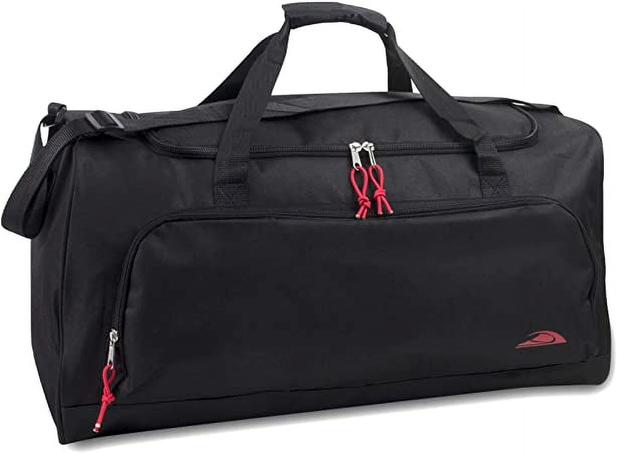 24 Pack 55 Liter Capacity Unisex Duffel Bags with Handle and Luggage Shoulder Strap for Gym, Travel and Commuting in Assorted Colors