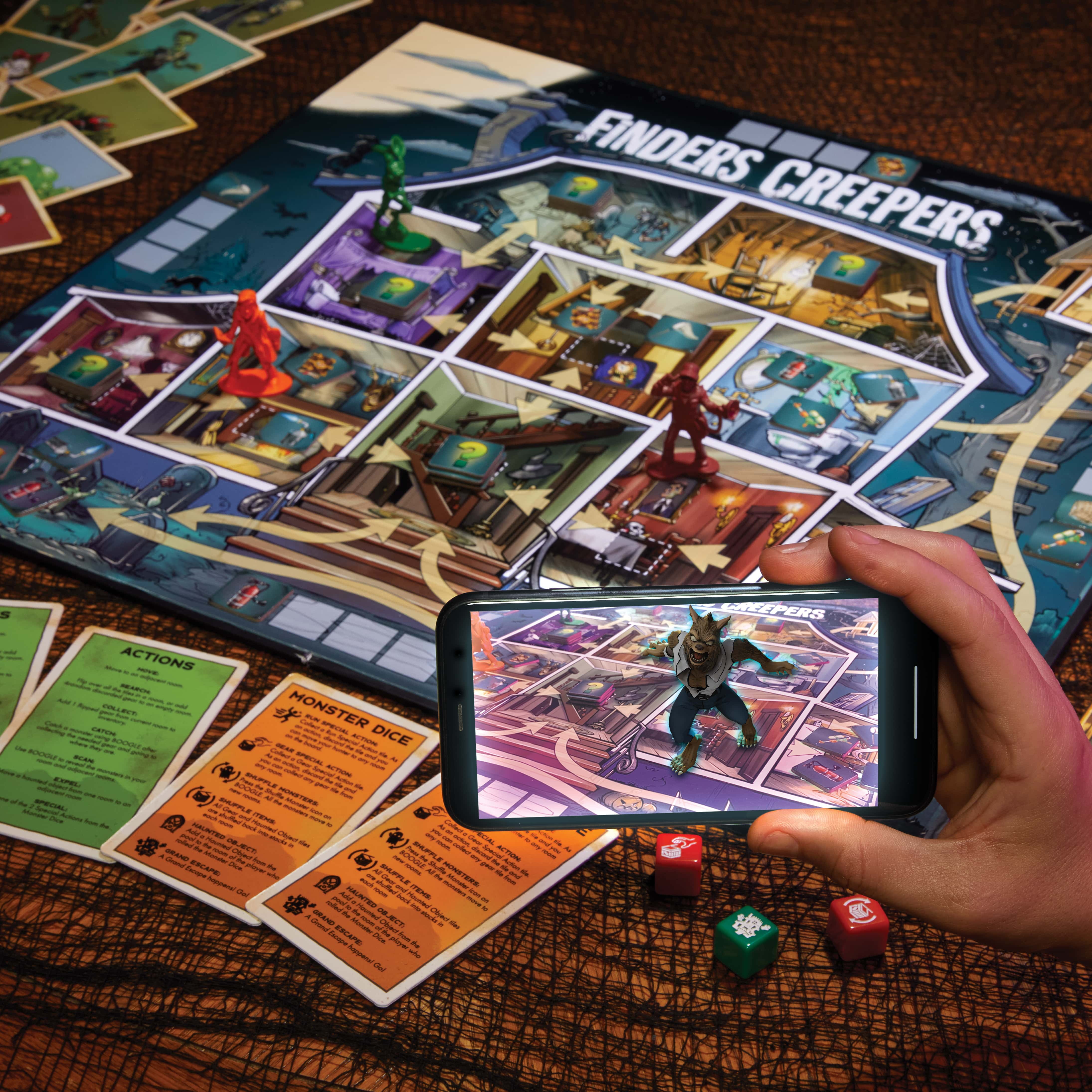 Finders Creepers Board Game, Hunt Digital Monsters with Phone, 24 Players, Ages 8+  (图5) Finders Creepers Board Game, Hunt Digital Monsters with Phone, 24 Players, Ages 8+  (图5)