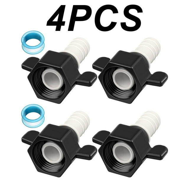 Lefu Raccords de Pompe à Eau pour VR à Pivotement Droit 4x 1/2 Raccords PEX pour Filtres de Pompe à Eau