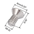 thumbnail image 2 of Tornillos de cabeza plana avellanada Phillips de 6#-32*5/16" 100 piezas, 2 of 2