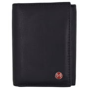 Slim Mens RFID Security Blocking Slim Trifold Credit Card ID Leather Wallet