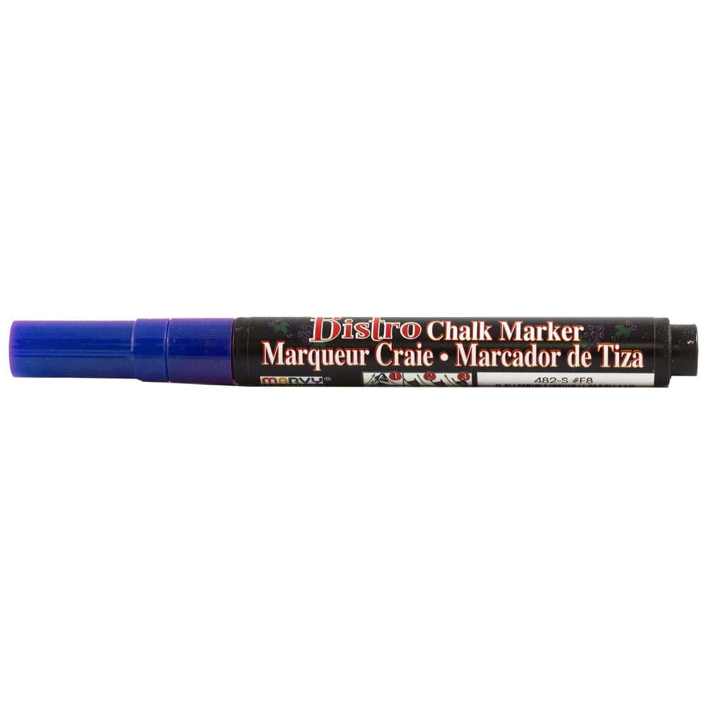 Marvy Uchida Fine Point Chalk Markers, Blue, 2/Pack