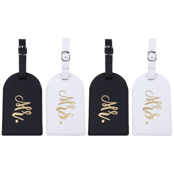 2 Pieces ID Tag Suitcases Name Tags for Luggage Bride Travel